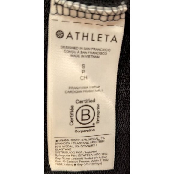 Athleta Pranayama Restore Wrap Black size S - Picture 7 of 8